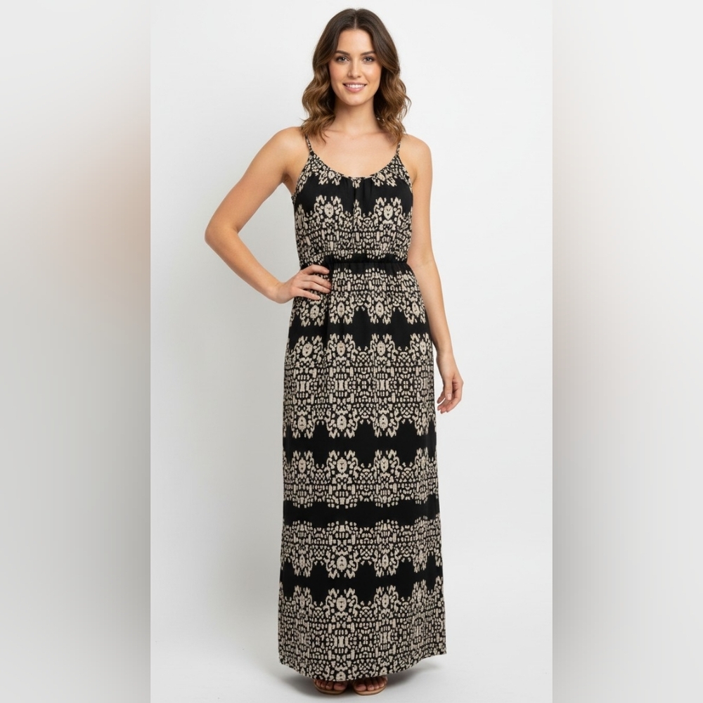 Banana Republic Boho maxi dress with spaghetti straps Size 6